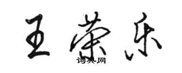 骆恒光王荣乐行书个性签名怎么写