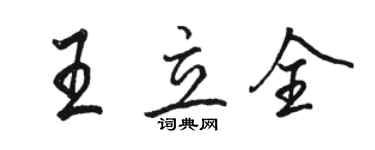 骆恒光王立全行书个性签名怎么写
