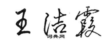 骆恒光王洁霞行书个性签名怎么写