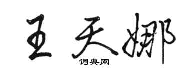 骆恒光王天娜行书个性签名怎么写