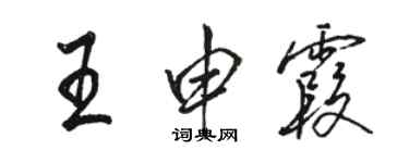骆恒光王申霞行书个性签名怎么写