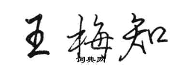 骆恒光王梅知行书个性签名怎么写