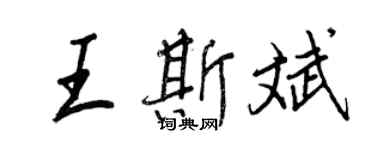 王正良王斯斌行书个性签名怎么写