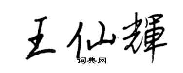 王正良王仙辉行书个性签名怎么写