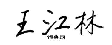 王正良王江林行书个性签名怎么写