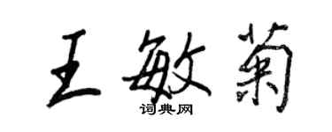 王正良王敏菊行书个性签名怎么写