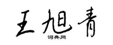 王正良王旭青行书个性签名怎么写