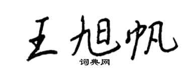 王正良王旭帆行书个性签名怎么写