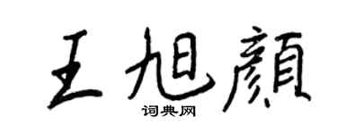 王正良王旭颜行书个性签名怎么写