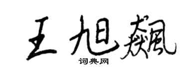 王正良王旭飚行书个性签名怎么写