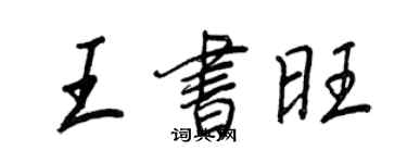 王正良王书旺行书个性签名怎么写