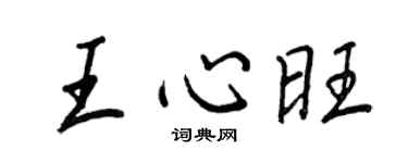 王正良王心旺行书个性签名怎么写