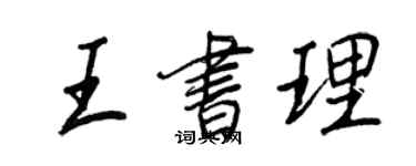 王正良王书理行书个性签名怎么写
