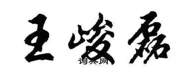 胡问遂王峻磊行书个性签名怎么写