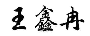 胡问遂王鑫冉行书个性签名怎么写