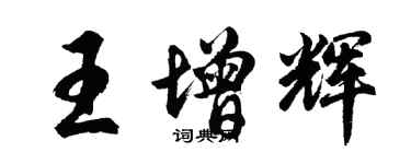 胡问遂王增辉行书个性签名怎么写