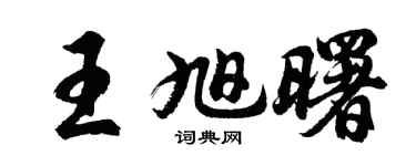 胡问遂王旭曙行书个性签名怎么写