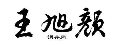 胡问遂王旭颜行书个性签名怎么写