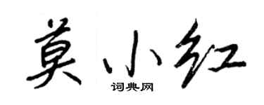 王正良莫小红行书个性签名怎么写