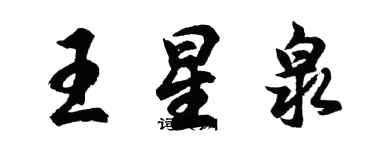 胡问遂王星泉行书个性签名怎么写