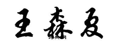 胡问遂王森夏行书个性签名怎么写