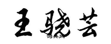 胡问遂王骁芸行书个性签名怎么写