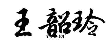 胡问遂王韶玲行书个性签名怎么写
