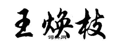 胡问遂王焕枝行书个性签名怎么写