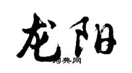 胡问遂龙阳行书个性签名怎么写