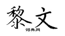 丁谦黎文楷书个性签名怎么写