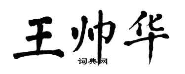 翁闿运王帅华楷书个性签名怎么写