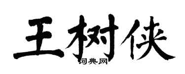 翁闿运王树侠楷书个性签名怎么写