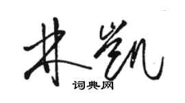 骆恒光林凯草书个性签名怎么写