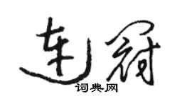 骆恒光连冠草书个性签名怎么写