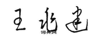 骆恒光王兆建草书个性签名怎么写