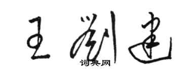 骆恒光王刘建草书个性签名怎么写