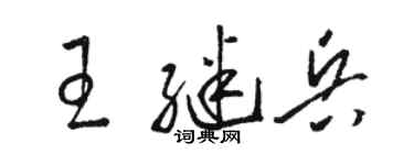 骆恒光王继兵草书个性签名怎么写