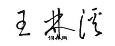 骆恒光王林溪草书个性签名怎么写