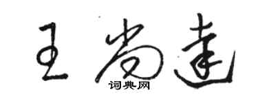 骆恒光王尚达草书个性签名怎么写