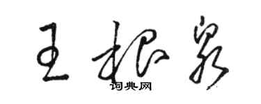 骆恒光王根泉草书个性签名怎么写