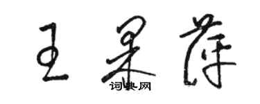 骆恒光王果萍草书个性签名怎么写
