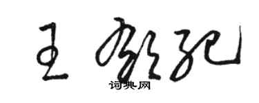 骆恒光王郁纪草书个性签名怎么写