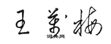 骆恒光王万梅草书个性签名怎么写