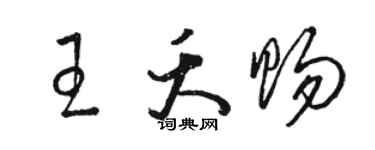 骆恒光王夭赐草书个性签名怎么写