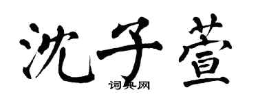 翁闿运沈子萱楷书个性签名怎么写