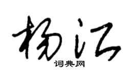 朱锡荣杨江草书个性签名怎么写