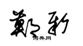 朱锡荣郑新草书个性签名怎么写