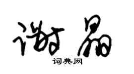 朱锡荣谢晶草书个性签名怎么写