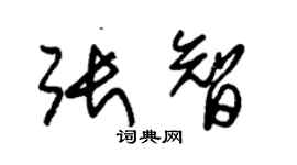 朱锡荣张智草书个性签名怎么写