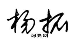 朱锡荣杨拓草书个性签名怎么写